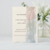 Pastel-Panel-Art-Nouveau-Save-the-Date Save The Date (Stehend Vorderseite)