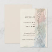 Pastel-Panel-Art-Nouveau-Save-the-Date Save The Date (Vorne/Hinten)
