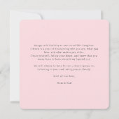 Pastel Paper-Cut Cake 15th Birthday Karte (Rückseite)