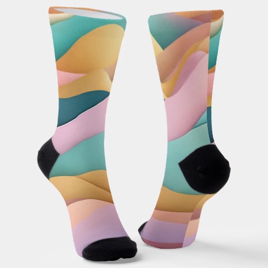 Pastel Paradise - Streifen Socken (Gewinkelt)