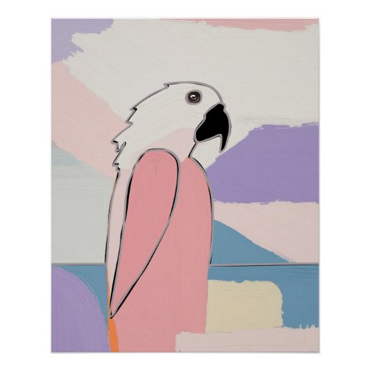 PASTEL PARROT POSTER (Vorderseite)