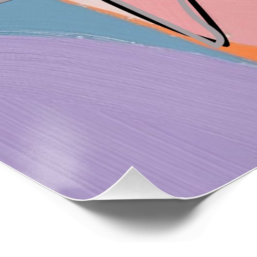 PASTEL PARROT POSTER (Ecke)