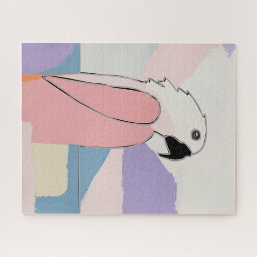 Pastel Parrot Puzzle (Horizontal)