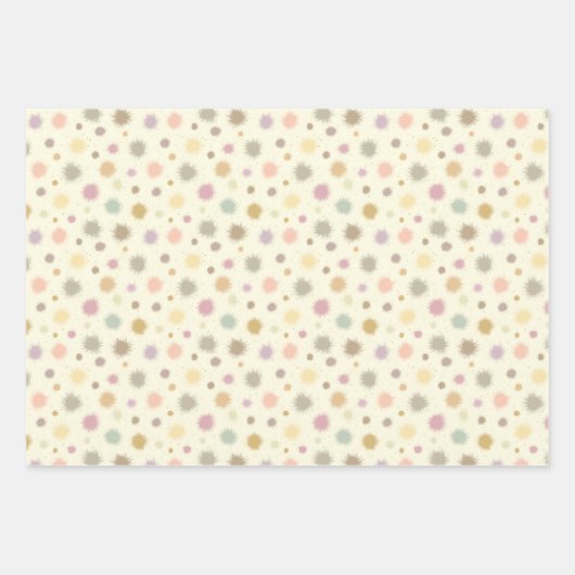 Pastel Party Pollen - nahtlos. Geschenkpapier Set (Vorderseite 3)