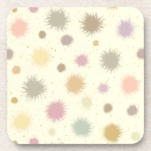 Pastel Party Pollen - nahtlos. Getränkeuntersetzer