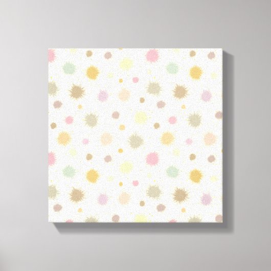 Pastel Party Pollen - nahtlos. Leinwanddruck (Vorderseite)