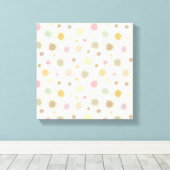 Pastel Party Pollen - nahtlos. Leinwanddruck (Insitu (Holzboden))