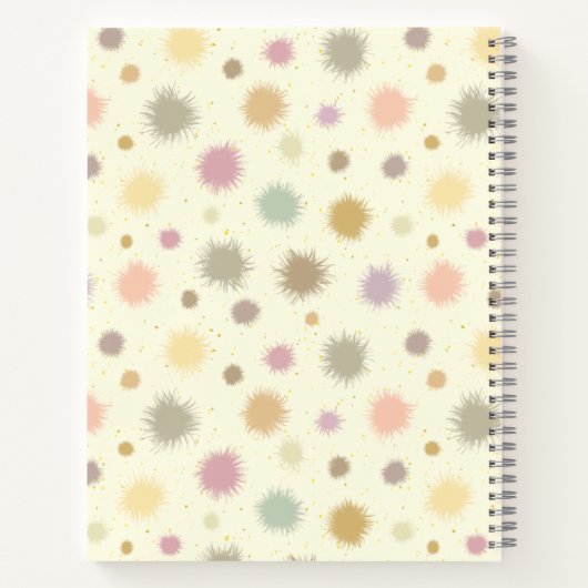 Pastel Party Pollen - nahtlos. Notizblock (Rückseite)