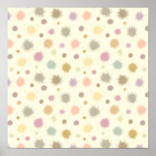 Pastel Party Pollen - nahtlos. Poster