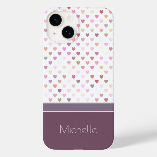 Pastel Passion hört Personalisierten Namen Case-Mate iPhone Hülle (Rückseite)