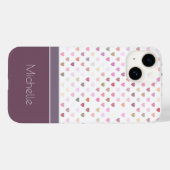 Pastel Passion hört Personalisierten Namen Case-Mate iPhone Hülle (Rückseite (Horizontal))