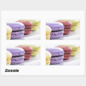 Pastel Pastry Koch French Macaron Rechteckiger Aufkleber (Blatt)