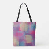 Pastel Patchwork Abstract Design Initials Tasche (Rückseite)