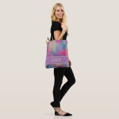 Pastel Patchwork Abstract Design Initials Tasche (Am Model)