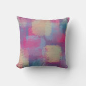Pastel Patchwork Abstract Design Kissen (Vorderseite)