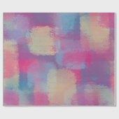 Pastel Patchwork Abstrakt Dreamy Design Geschenkpapier (Flach)