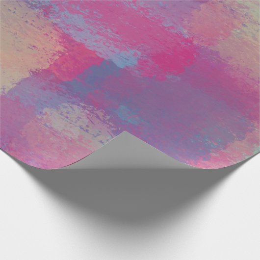 Pastel Patchwork Abstrakt Dreamy Design Geschenkpapier (Ecke)