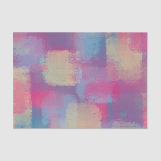 Pastel Patchwork Abstrakt Dreamy Design Seidenpapier (Vorderseite)