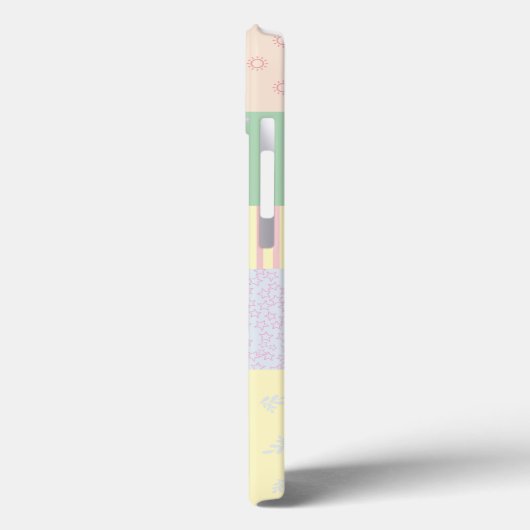 Pastel Patchwork Case-Mate iPhone Hülle (Rückseite / Links)