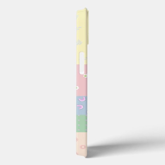 Pastel Patchwork Case-Mate iPhone Hülle (Rückseite / Rechts)