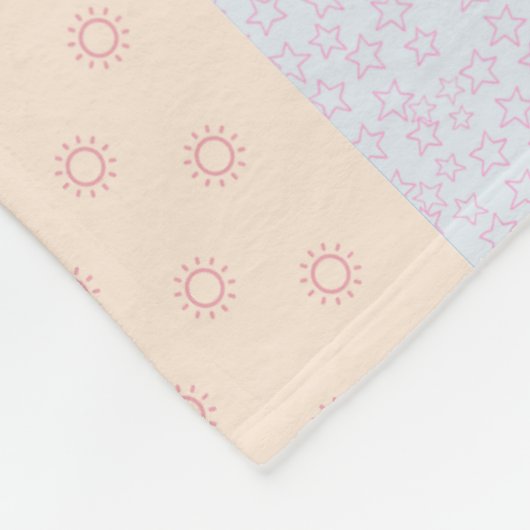 Pastel Patchwork Fleecedecke (Ecke)