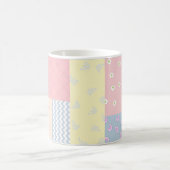 Pastel Patchwork Kaffeetasse (Mittel)