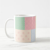 Pastel Patchwork Kaffeetasse (Links)