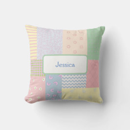 Pastel Patchwork Kissen
