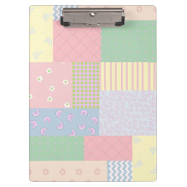 Pastel Patchwork Klemmbrett
