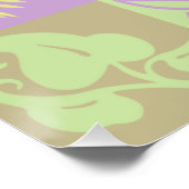 Pastel Patchwork Motif Muster Poster (Ecke)