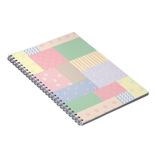 Pastel Patchwork Notizblock (Rechte Seite)