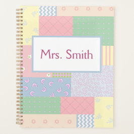Pastel Patchwork Planer