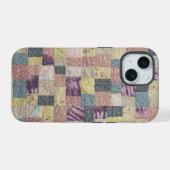 Pastel-Patchwork-Quilt-Handyhülle iPhone 15 Hülle (Rückseite (Horizontal))