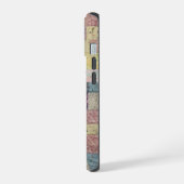 Pastel-Patchwork-Quilt-Handyhülle iPhone 15 Hülle (Linke Seite)