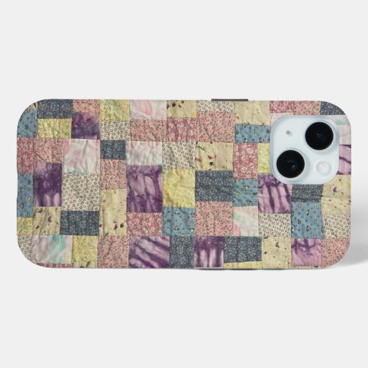 Pastel Patchwork Quilt phone case (Rückseite (Horizontal))