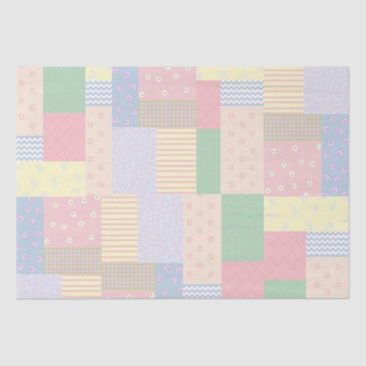 Pastel Patchwork Seidenpapier (Vorderseite)