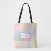 Pastel Patchwork Tasche (Vorderseite)