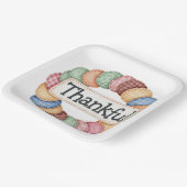 PASTEL PATCHWORT FALL AUTUMN DANKFUL PAPPTELLER (Gewinkelt)