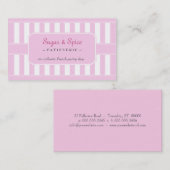 Pastel Patisserie Business Card Visitenkarte (Vorne/Hinten)