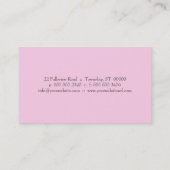 Pastel Patisserie Business Card Visitenkarte (Rückseite)