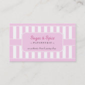 Pastel Patisserie Business Card Visitenkarte (Vorderseite)