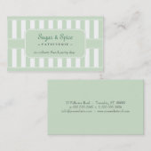 Pastel Patisserie Business Card Visitenkarte (Vorne/Hinten)