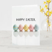 Pastel Pattern Happy Easter Card Karte (Gelbe Blume)