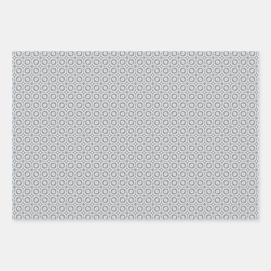 Pastel Pattern of Gray, Mint, Pink Plaid & Stripes Geschenkpapier Set (Vorderseite)