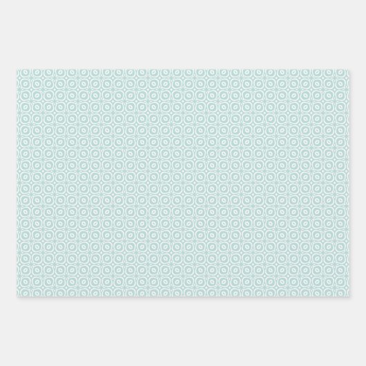 Pastel Pattern of Pink, Mint, Gray Geometric Shape Geschenkpapier Set (Vorderseite)