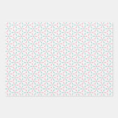 Pastel Pattern of Pink, Mint, Gray Geometric Shape Geschenkpapier Set (Vorderseite 3)