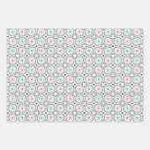 Pastel Pattern of Pink, Mint, Gray Geometric Shape Geschenkpapier Set (Vorderseite 2)
