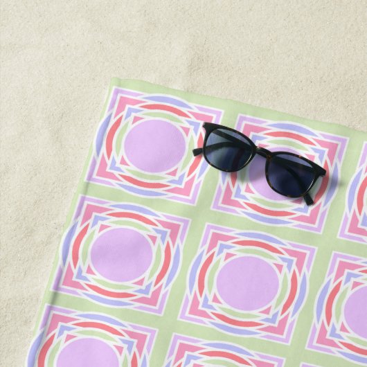 Pastel Pattern Summer Strandtuch (Beispiel)