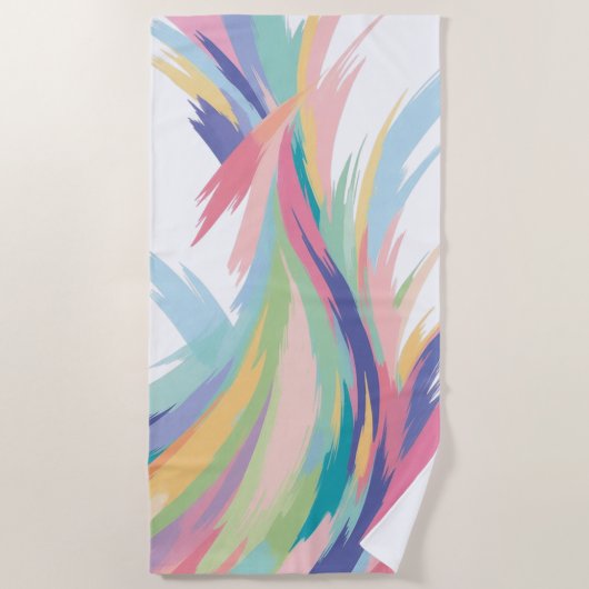 Pastel pattern that will grab everyones attention strandtuch (Vorderseite)