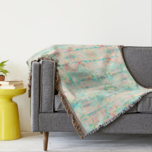 Pastel Pattern Throw Blanket Decke